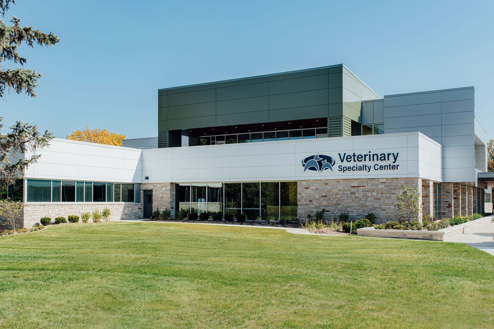 lobby with pet owners and patients